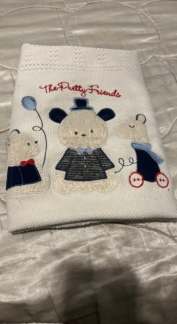 Nakışlı Beyaz Çocuk Battaniyesi - Görsel 3