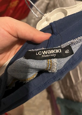 Koyu Mavi Hamile Kot Pantolon - Görsel 2