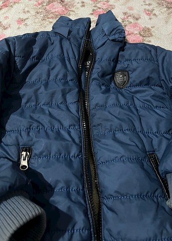 Erkek Çocuk Mavi Fermuarlı Mont - Görsel 3