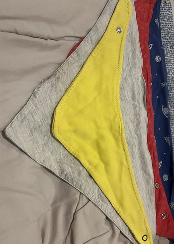 Mickey Baskılı Çok Renkli Bebek Önlüğü - Görsel 4