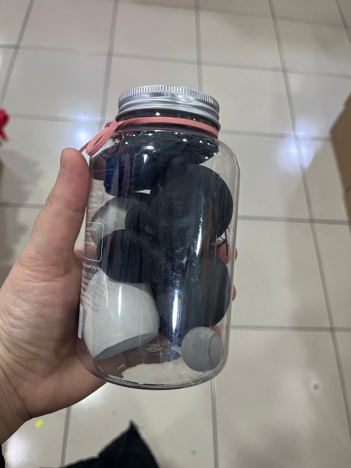 Siyah ve Gri Makyaj Süngeri Seti - Görsel 2