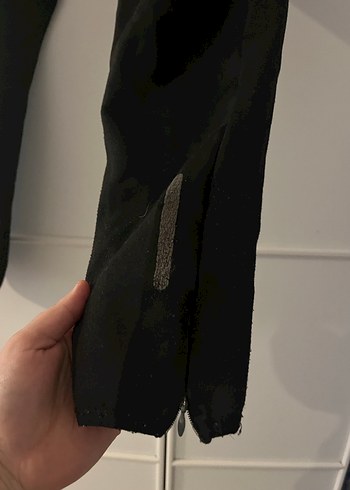 Erkek Siyah Fermuarlı Spor Eşofman Altı - Görsel 3