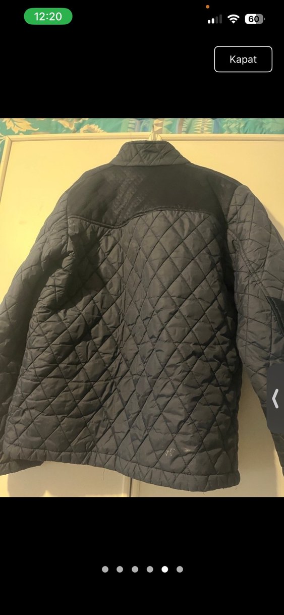 Erkek Siyah Kapitone Fermuarlı Mont - Görsel 4