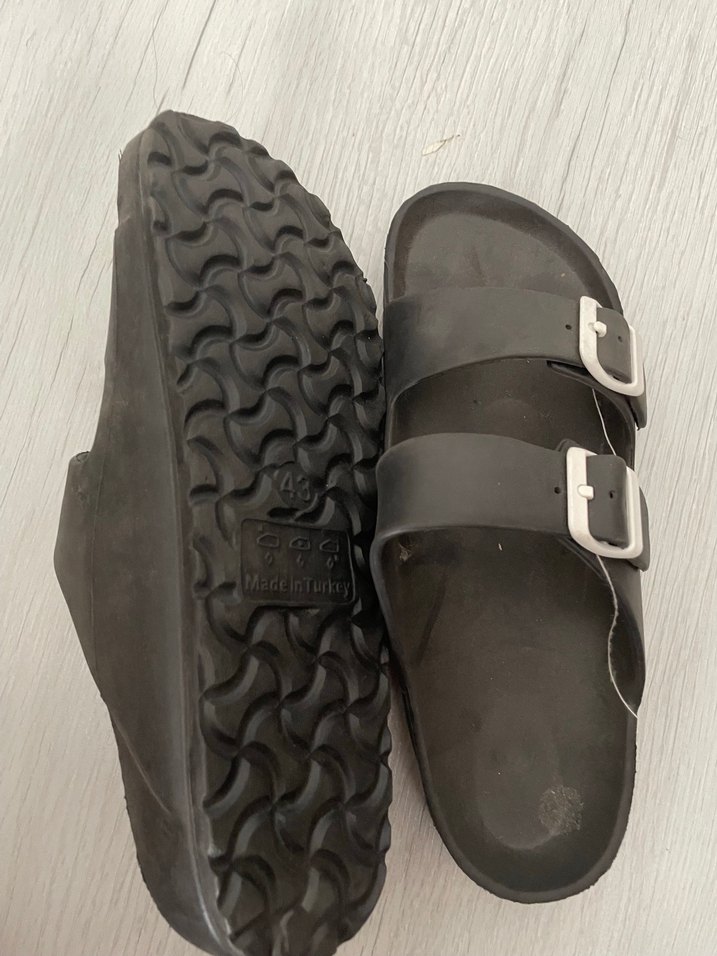 Tokalı Siyah Erkek Sandalet - Görsel 2