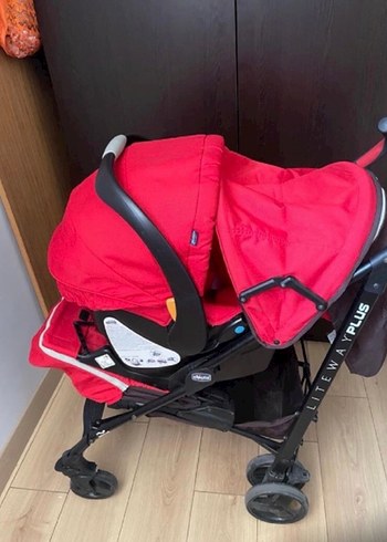 Kırmızı Bebek Arabası Chicco Liteway Plus - Görsel 3