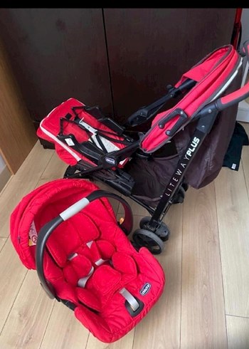 Kırmızı Bebek Arabası Chicco Liteway Plus - Görsel 4