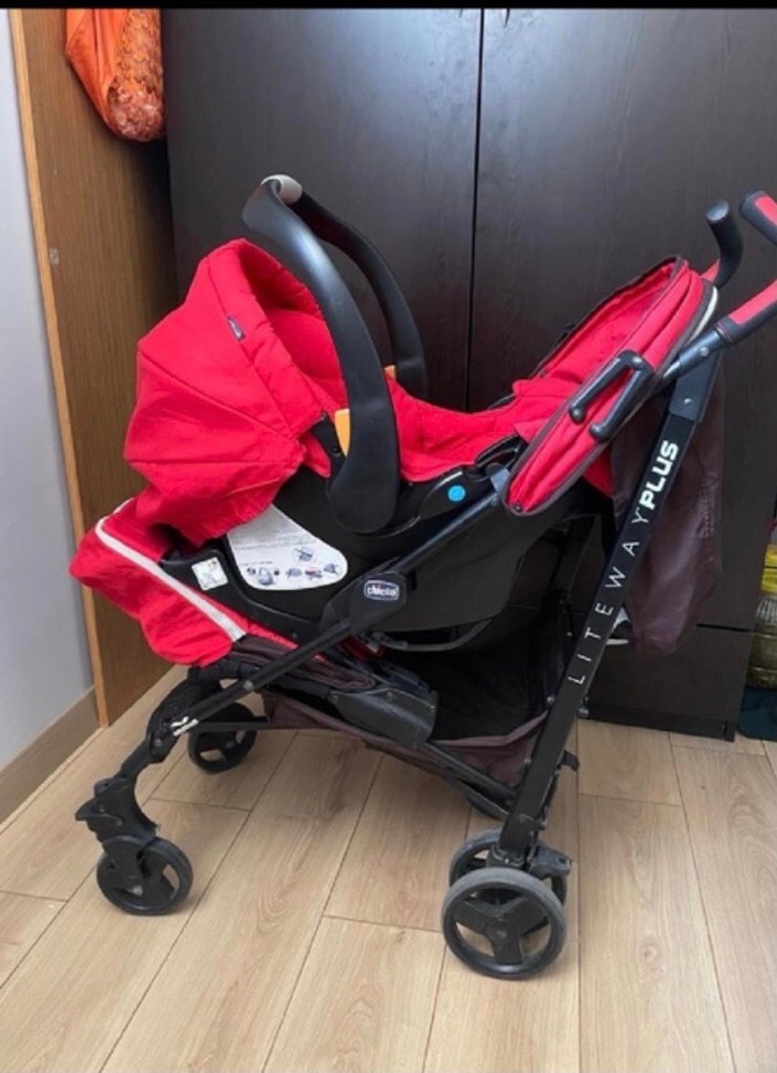 Kırmızı Bebek Arabası Chicco Liteway Plus - Görsel 2