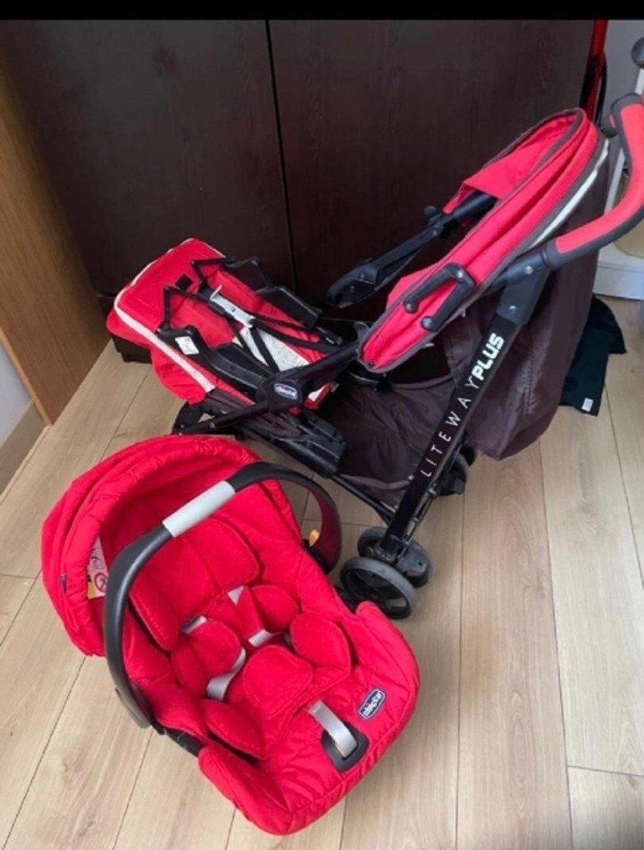 Kırmızı Bebek Arabası Chicco Liteway Plus - Görsel 4