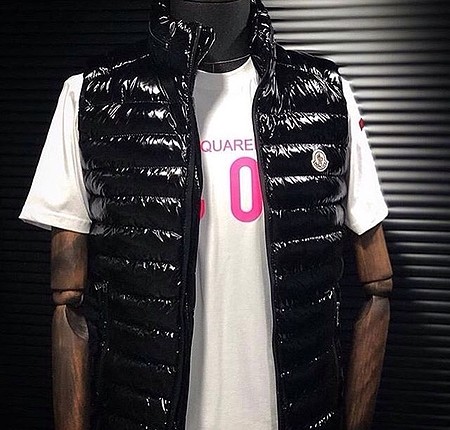 m Beden Moncler Parlak Yelek