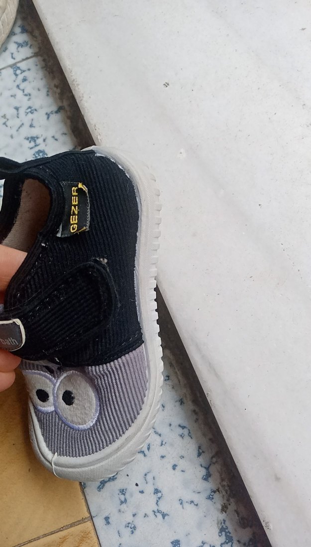 Gri Erkek Çocuk Bantlı Sneakers - Görsel 2