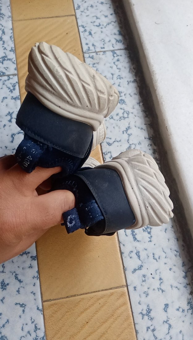 Lacivert Erkek Çocuk Spor Ayakkabı Velcro - Görsel 3