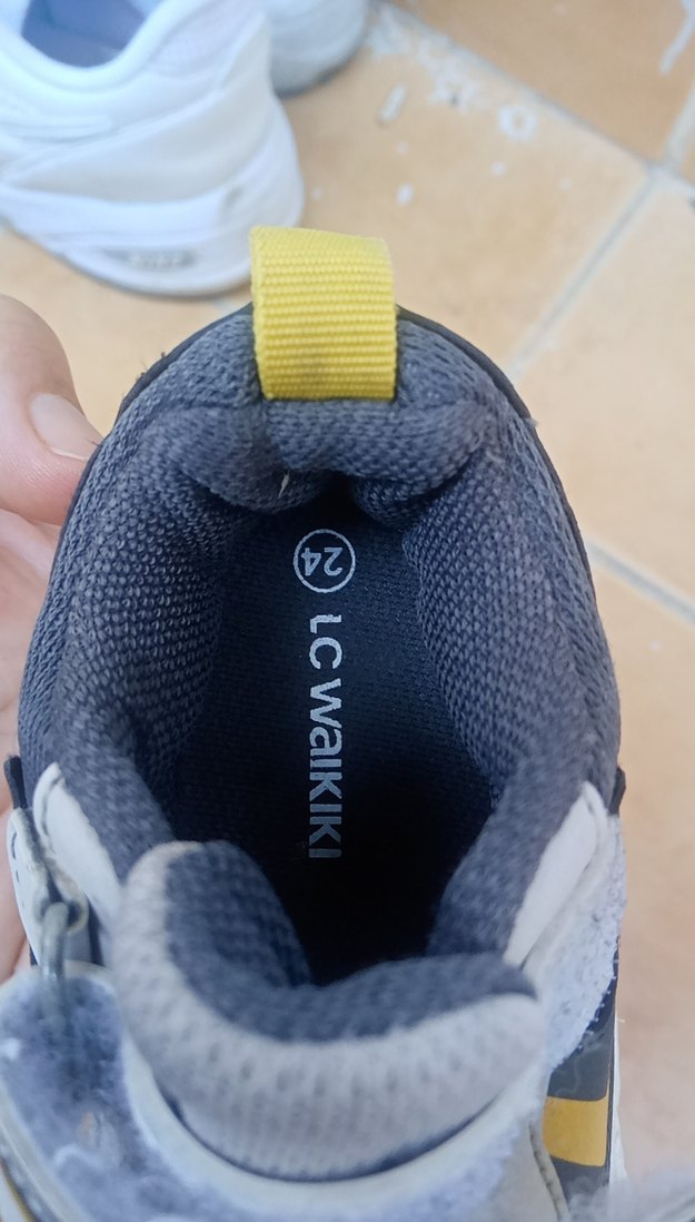 Gri Erkek Çocuk Spor Ayakkabı Velcro - Görsel 3