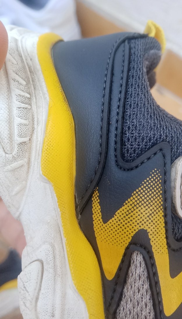 Gri Erkek Çocuk Spor Ayakkabı Velcro - Görsel 4