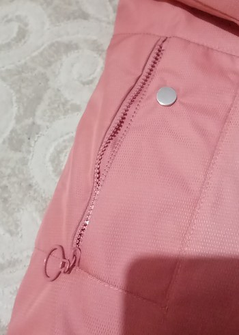 Pembe Kürklü çocuk Kışlık Mont - Görsel 3