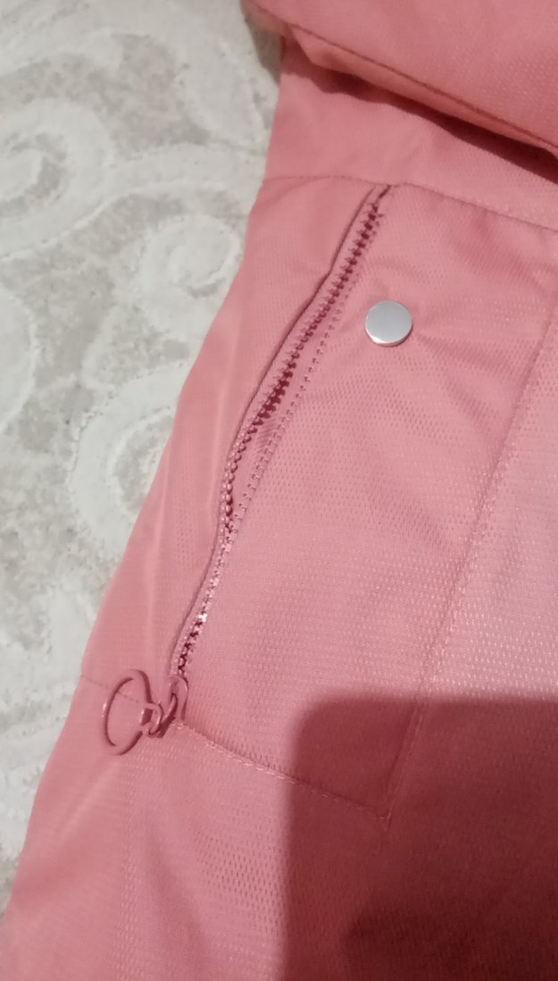 Pembe Kürklü çocuk Kışlık Mont - Görsel 3