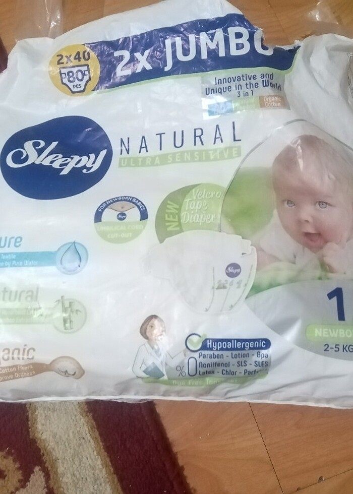 Bebek bezi içinde 30 adet var sleepy Marka  - Görsel 2
