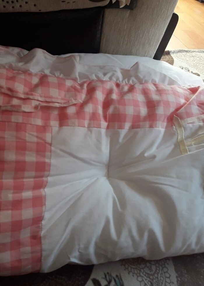 Bebek beşik yanı koruyucu set +çarşaf +2 beşik yanlarını kuruyan - Görsel 4