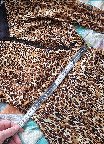 l Beden Leopar elbise