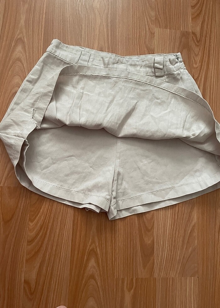 Bej Rengi Şort Etek - Görsel 5