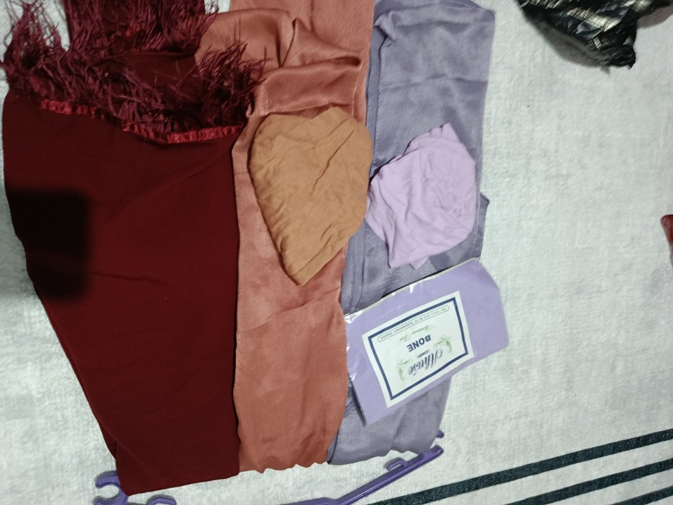 Kadın Bohem Tarzı Saten Şal Seti - Görsel 3