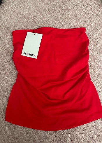 Bershka Kirmizi Straplez