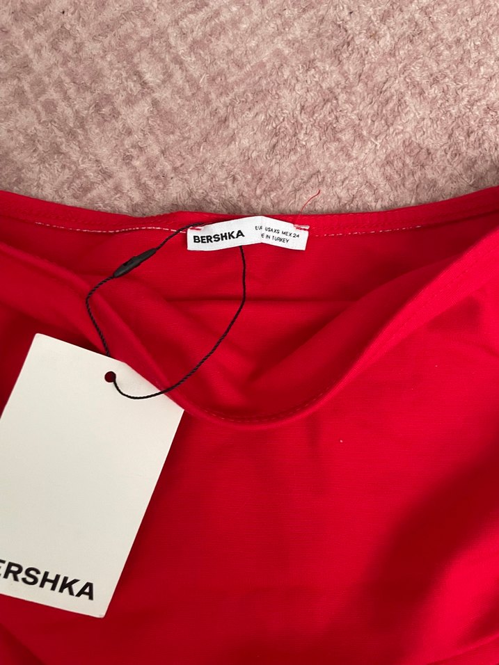 Bershka Kırmızı Straplez — görsel 2/3