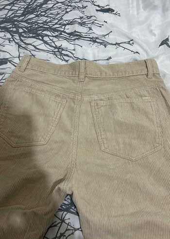 Bej kadın kadife pantolon - Görsel 5