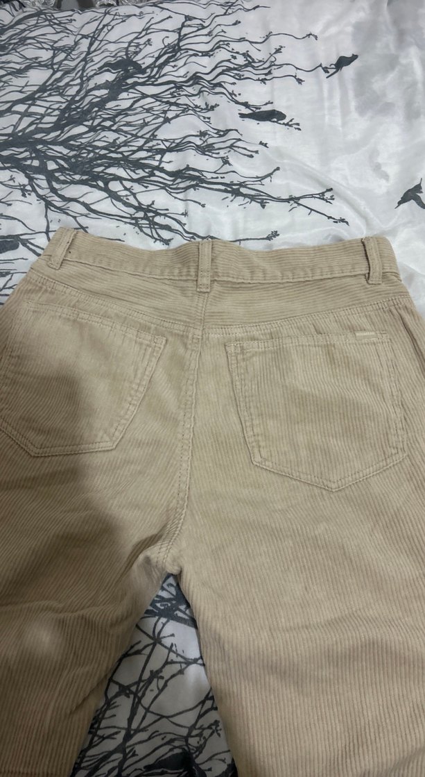 Bej kadın kadife pantolon - Görsel 5