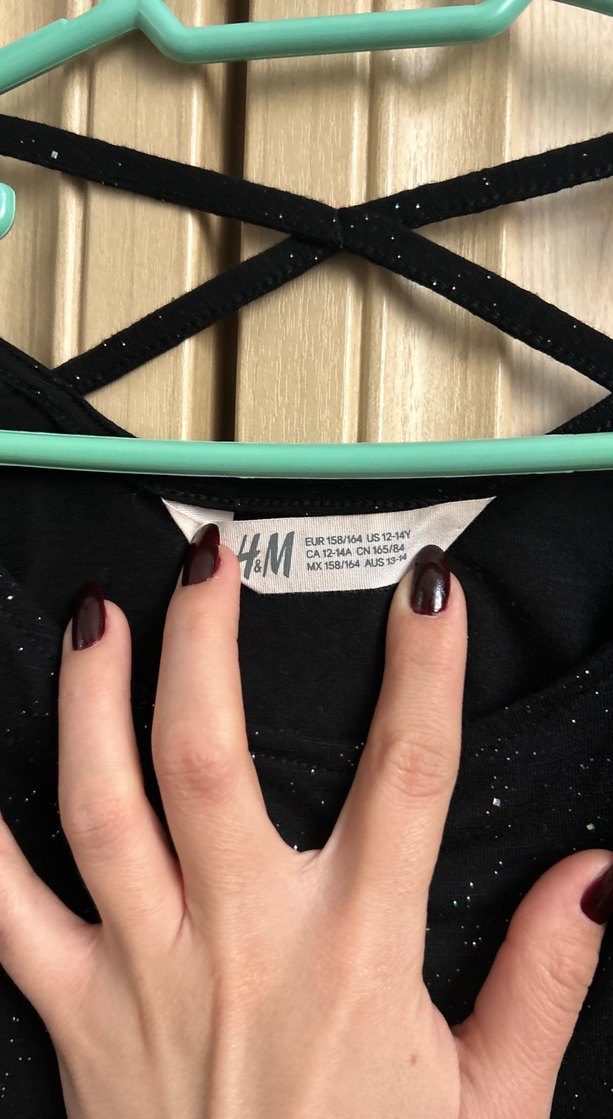 Siyah Simli Uzun Kollu Kadın Kazak - Görsel 3