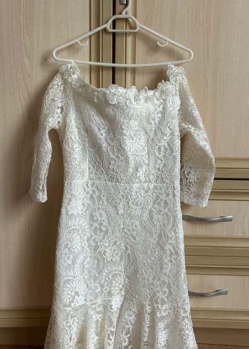 Dantel Detaylı Bohem A Kesim abiye - Görsel 5