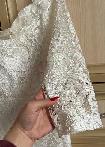 Dantel Detaylı Bohem A Kesim abiye - Görsel 4