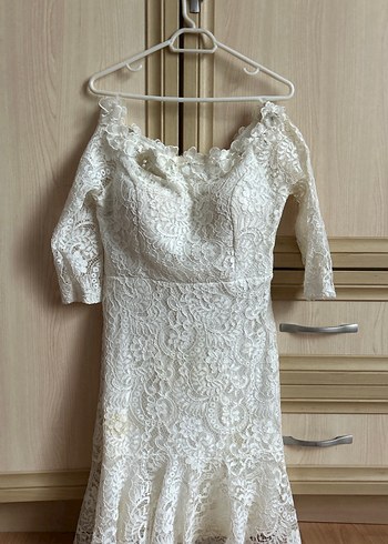 Dantel Detaylı Bohem A Kesim abiye - Görsel 3