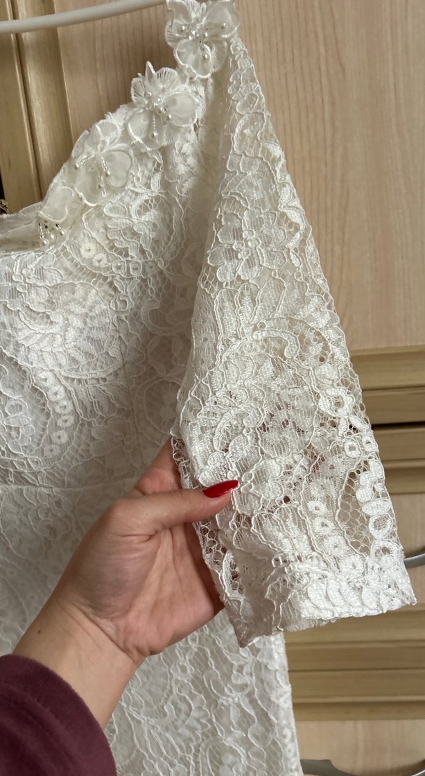 Dantel Detaylı Bohem A Kesim abiye - Görsel 4