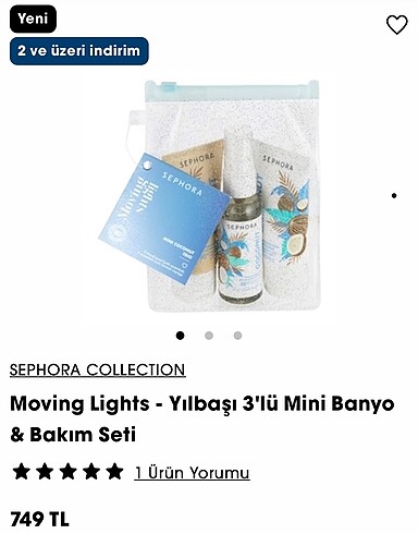 SEPHORA MOVİNG LİGHTS BANYO BAKIM SETİ