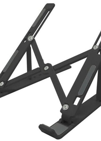 7 Kademeli Ayarlı Katlanabilir Laptop Tablet Standı Siyah