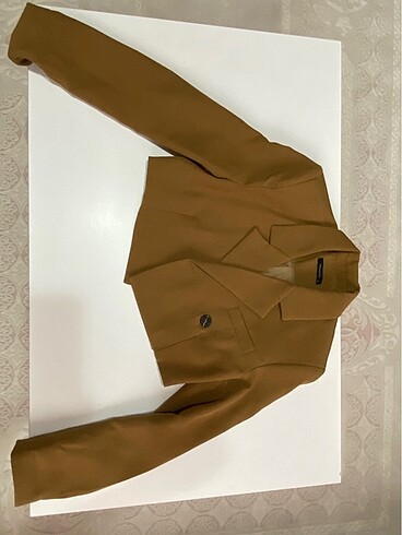 Crop ceket