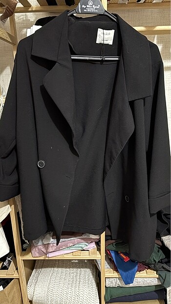 Diğer Siyah oversize blazer ceket