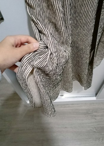 Bej MNG Uzun Elbise - Görsel 5