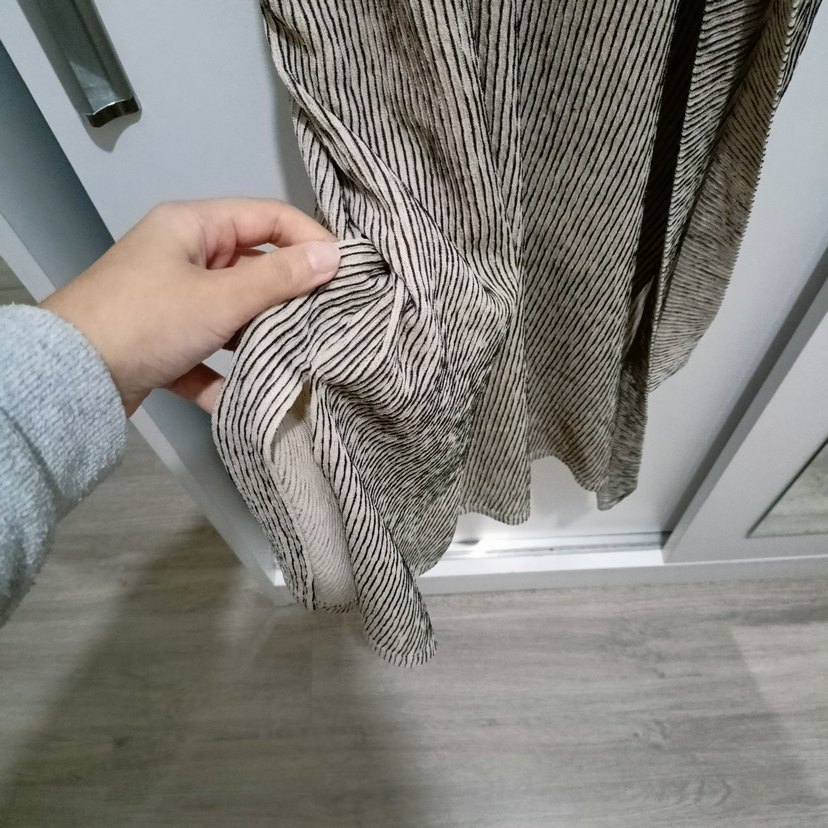 Bej MNG Uzun Elbise - Görsel 5