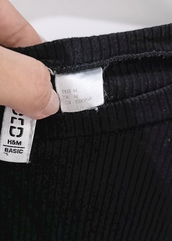 H&M Siyah Uzun Kollu Basic T-shirt - Görsel 5