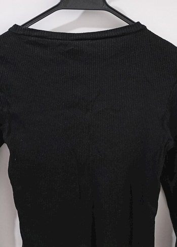 H&M Siyah Uzun Kollu Basic T-shirt - Görsel 4