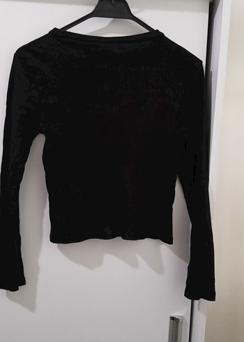 H&M Siyah Uzun Kollu Basic T-shirt - Görsel 2