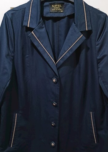 Lacivert Trençkot - Görsel 2