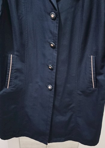 Lacivert Trençkot - Görsel 3