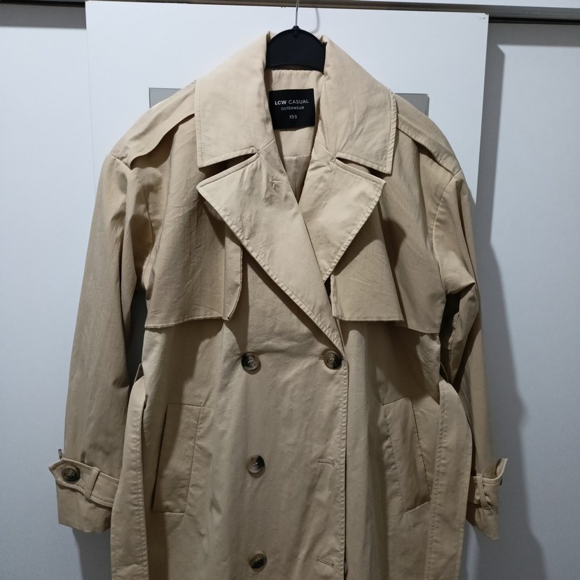 LC Waikiki Bej Kadın Uzun Trençkot - Görsel 3