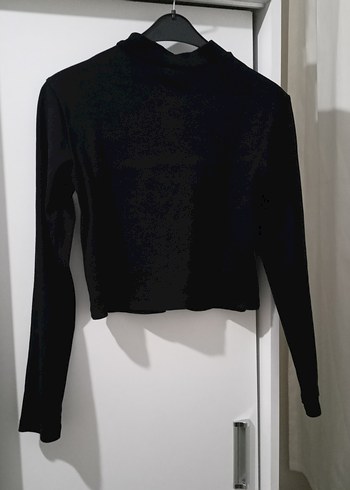 Siyah Fermuarlı Dik Yaka Kadın Kışlık Kazak - Görsel 2