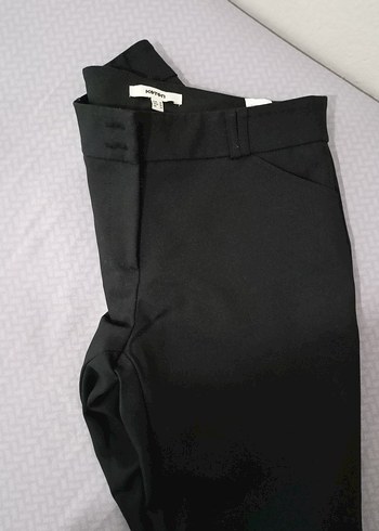 Koton Düz Kesim Siyah Kumaş Kadın Pantolon - Görsel 5