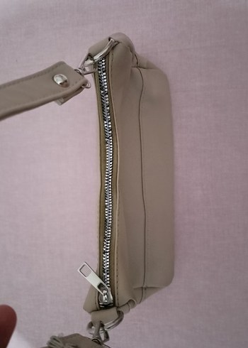 Addax Bej Deri Minimalist Kadın Çanta - Görsel 2