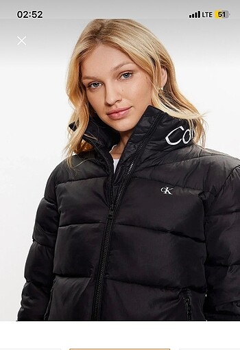xs Beden siyah Renk Calvin klein mont