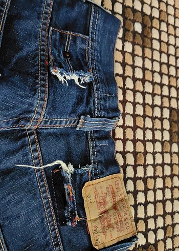 Kadın Mavi Parlak Denim Normal Boy Kot Pantolon - Görsel 8